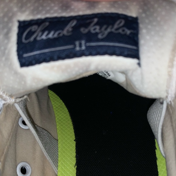 New, Converse Beige and White Sneakers - Picture 4 of 6